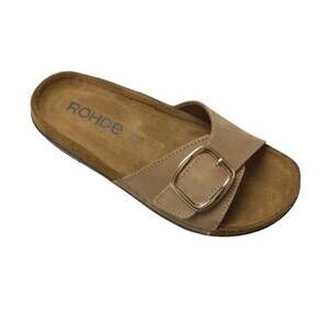 NEW ROHDE SHOES women's easys n°41 single-strap leather sandals in natural